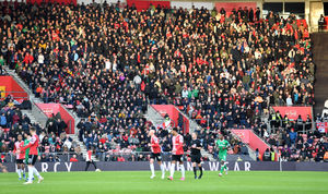 Over 2,000 Walsall fans made the trip to St Marys