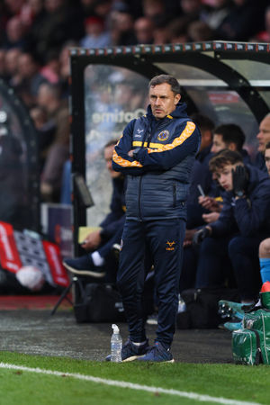 Paul Hurst the head coach of Shrewsbury Town (AMA)
