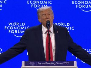 Supporting image for story: Trump rows back on Greenland tariff threats after ‘deal’ talks with Nato chief