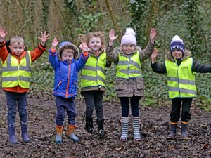 Supporting image for story: Mud, mud, glorious mud for Telford nursery kids on sponsored walk