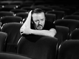Supporting image for story: Portraits of Ricky Gervais and Stephen Mangan highlight loneliness campaign