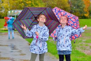 Brooke Brereton, 7, and sister Mia, 6, from Newport