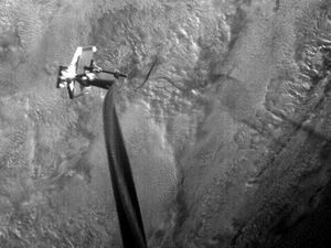 Supporting image for story: Space test for harpoon designed to capture dangerous debris orbiting Earth