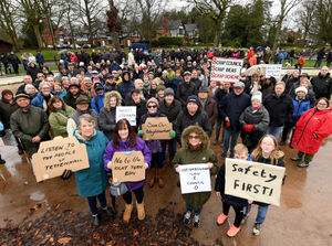 Supporting image for story: 'Save our neighbourhood': Wolverhampton residents turn out to protest planned junction changes