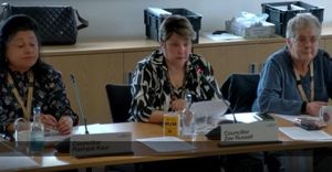 Licensing sub-committee members at this week's hearing