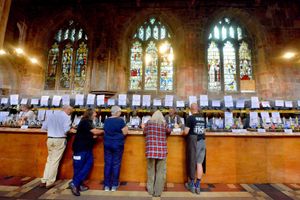 Punters at the festival