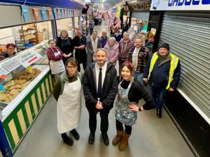 Supporting image for story: Refurbishment means Brierley Hill Market looks closed but traders tell shoppers 'come inside'