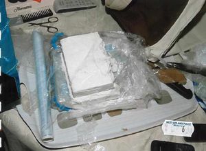 Some of the cocaine uncovered by officers when investigating John Anslow and his associates.