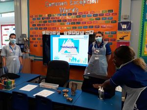Supporting image for story: Telford students given lessons on handwashing