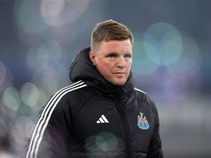 Eddie Howe looks on from the touchline