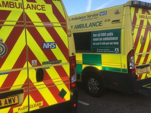 Supporting image for story: Two treated after vehicle hits street light and overturns in Shrewsbury 