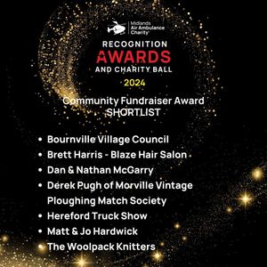 The list of finalists in the Community Fundraising Award category