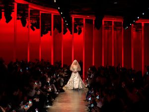 Supporting image for story: Kylie Jenner wears sheer gown at Paris fashion show