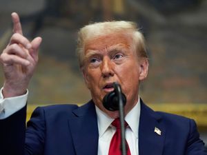 Supporting image for story: Trump defends pardons for Capitol rioters on first full day in office