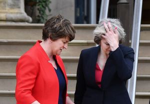 Theresa May and Arlene Foster are at loggerheads over Brexit