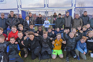 The opening of the new pitch