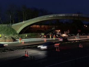 The bridge prior to demolition. Picture: Highways England