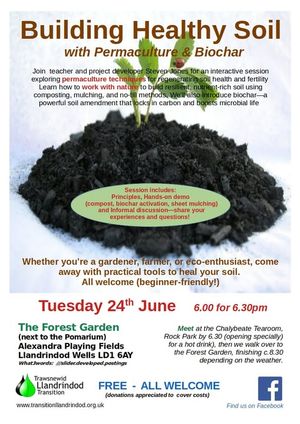 Llandrindod Transition offers something a bit different this month – a demonstration and a talk