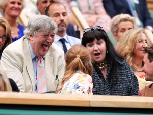 Supporting image for story: TV stars mingle with royalty while braving the weather at Wimbledon