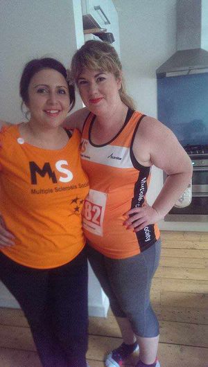 Gemma, on the right, with Maryam Snape