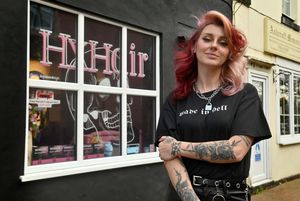 Heffy Wheeler at HX Hair salon in Rugeley