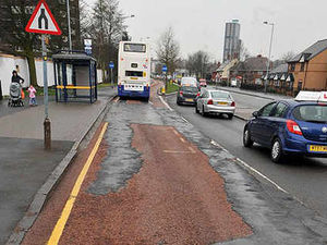 Supporting image for story: Crumbling red lanes for buses face chop