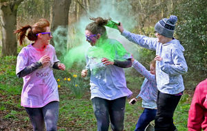 Around 750 people took part in the Lingen Davies Colour Run.