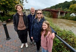 On holiday from the London area: James Rolt 15, Clive Rolt, Jo Rolt and Sophie 11