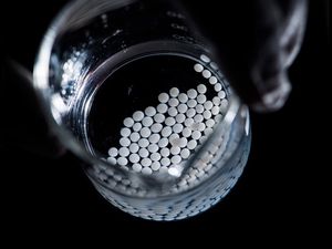 Supporting image for story: Scientists have created biodegradable microbeads that could replace harmful plastics found in cosmetics