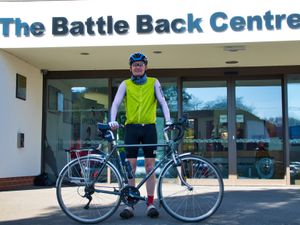 Supporting image for story: Former Shropshire marine in London to Paris cycle after neck and back break