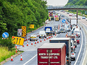 Supporting image for story: M54 facing overnight disruption as carriageway work carried out
