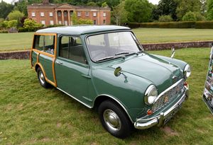 Organisers Geoff Beckett, Dave Hollis and Sue Beckett get set for the British Mini Day event at Himley Park.