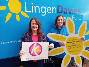 Katie Millard and Naomi Atkin celebrate the launch of the new partnership 