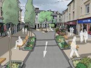 Funding has been secured to progress a project aimed at enhancing Brecon town centre’s streetscape