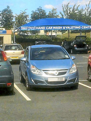 Parking at the Tesco store in Shrewsbury