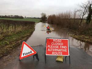 Supporting image for story: Flood-hit road causing havoc for villagers near Bridgnorth