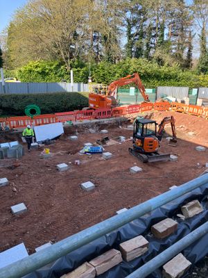 Excavation works being carried out as part of the extension of Good Hope Hospital\'s Medical Assessment Unit. PIC: Good Hope Hospital