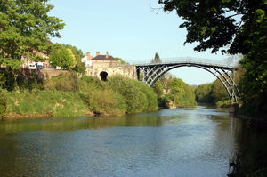 A real photograph of Ironbridge. You can certainly see the likeness in the A.I.'s attempt.