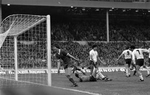 Ronnie Whelan (left) shows his delight he scores his second goal for Liverpool in the League Cup Final at Wembley..
