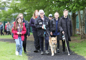 Guide dogs visiting Brier school in Kingswinford.
Pictured is Archie the guide dog, Carol Evans, David Underwood (Guide Dogs) Olivia Bradshaw (Guide Dog volunteer and students from the school