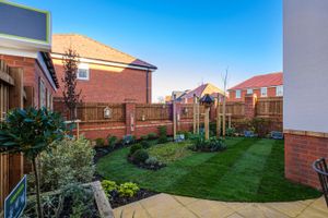BWM - The garden in the Alderney show home at Barratt Homes' The Lilies development in Shrewsbury