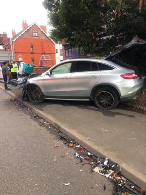 Road traffic collision on Goldthorn Hill, Wolverhampton.