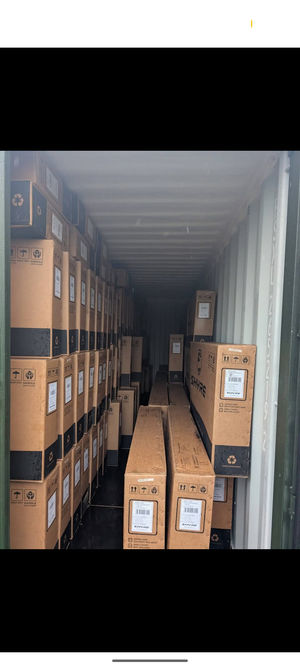 The bikes in their packaging were stolen from a container