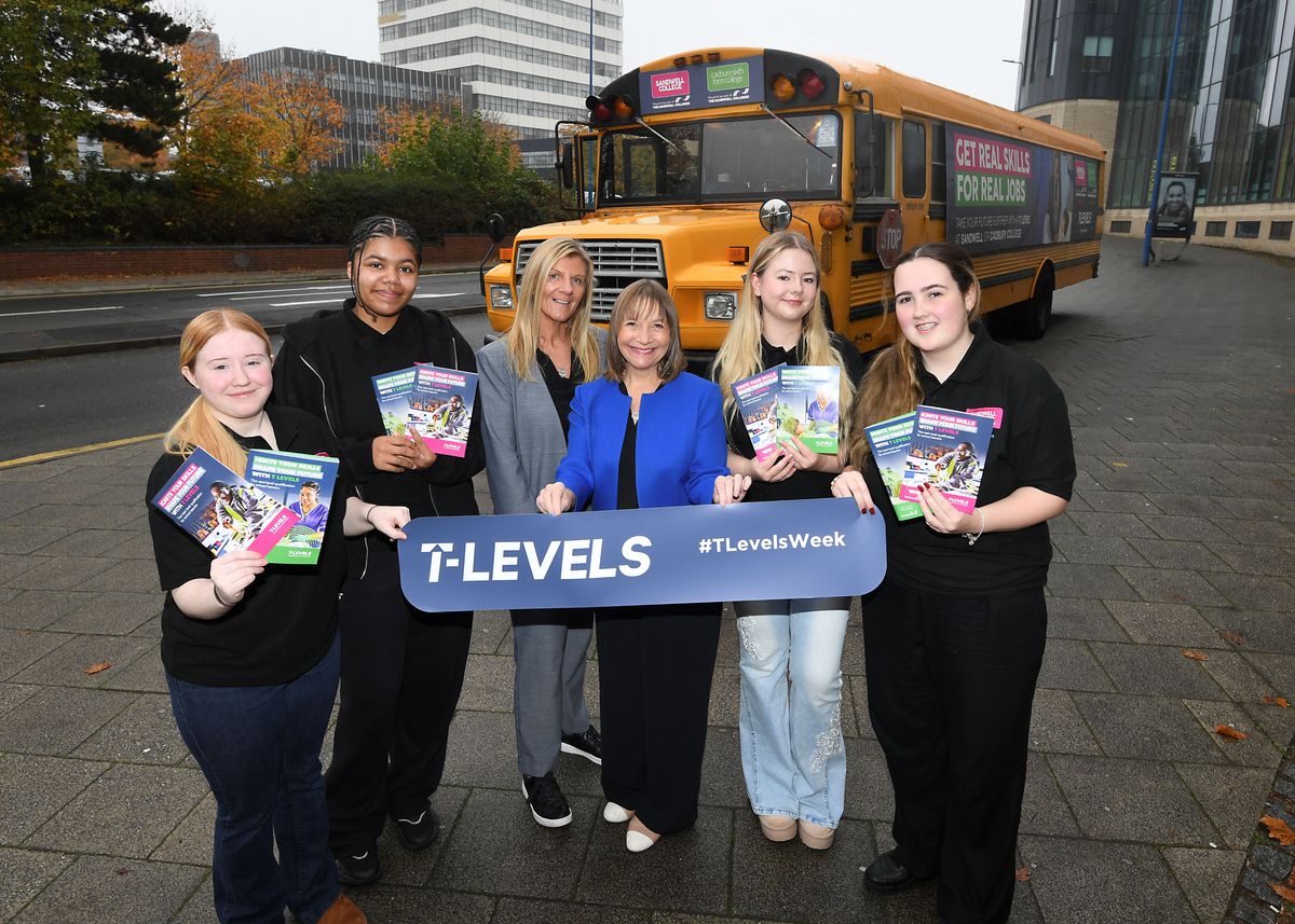 All aboard the Sandwell Colleges T Level Bus
