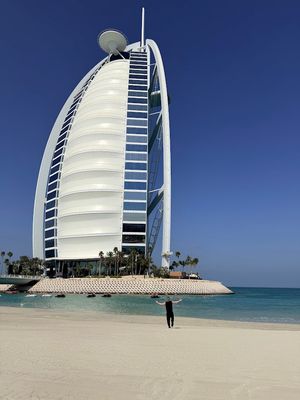 Lex and Edward had been enjoying a relaxing holiday when Dubai was attacked. Picture: Lex Butler