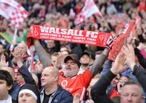 Thousands of fans helped make club history, but it wasn't to be Walsall's day