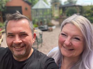 Andy Laverton, left and his wife Lotty at their home