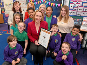 Supporting image for story: MP presents Market Drayton school with mental health award