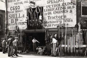 Charles Birch the founder of C R Birch is 3rd from left wearing a cap in this picturte taken in 1934