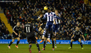 Bifouma in action for Albion against Chelsea